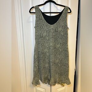 Vintage Y2K Animal Print - Animal Print Green Snake Dress